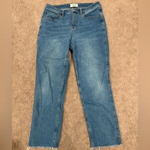 We The Free curvy high rise vintage straight jeans. Size 31.